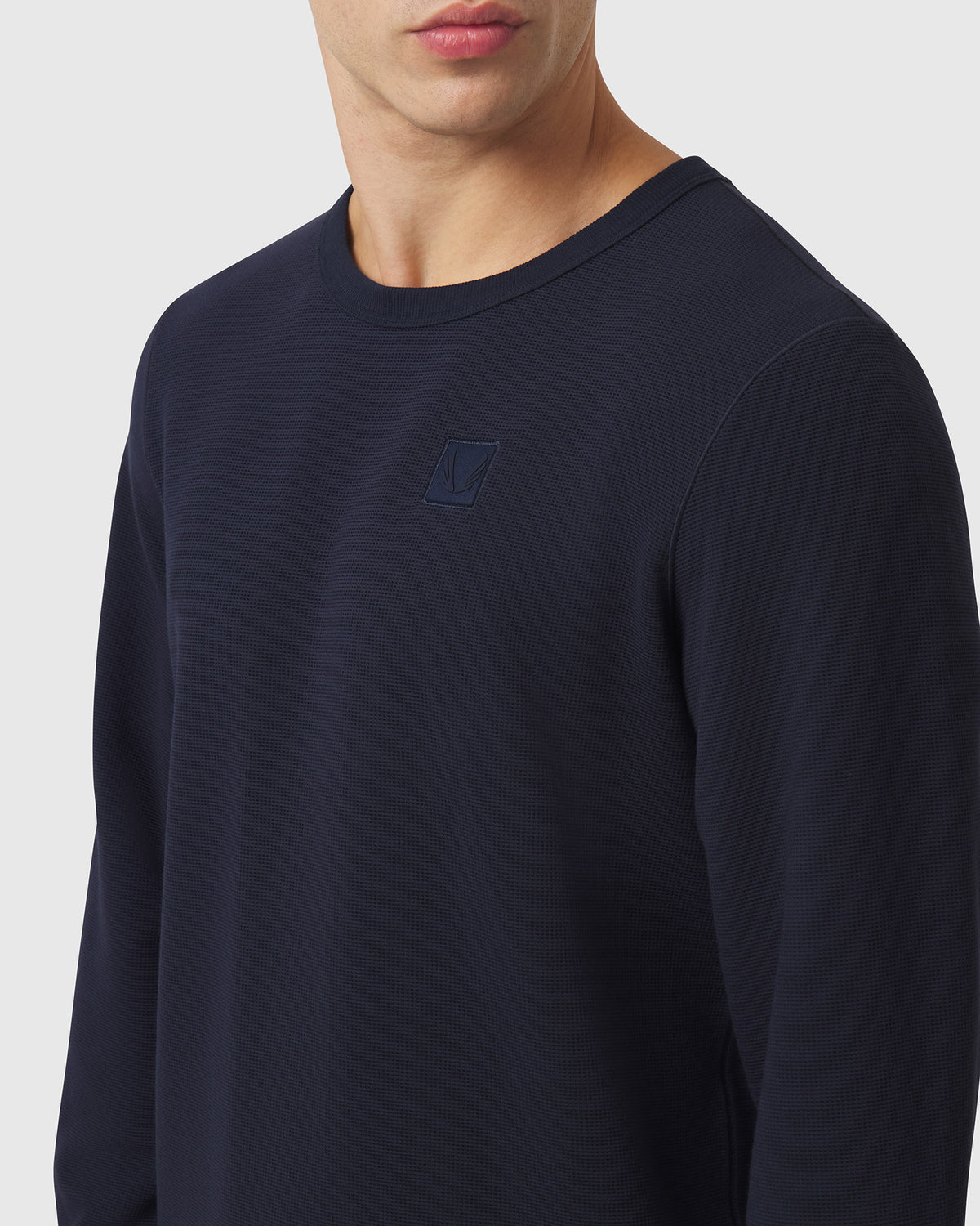 1112. Tech-Waffle™ Longsleeve - Navy