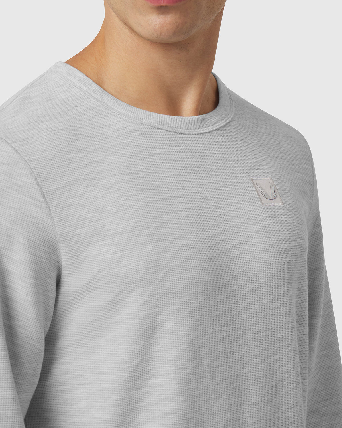 1112. Tech-Waffle™ Longsleeve - Heather Grey