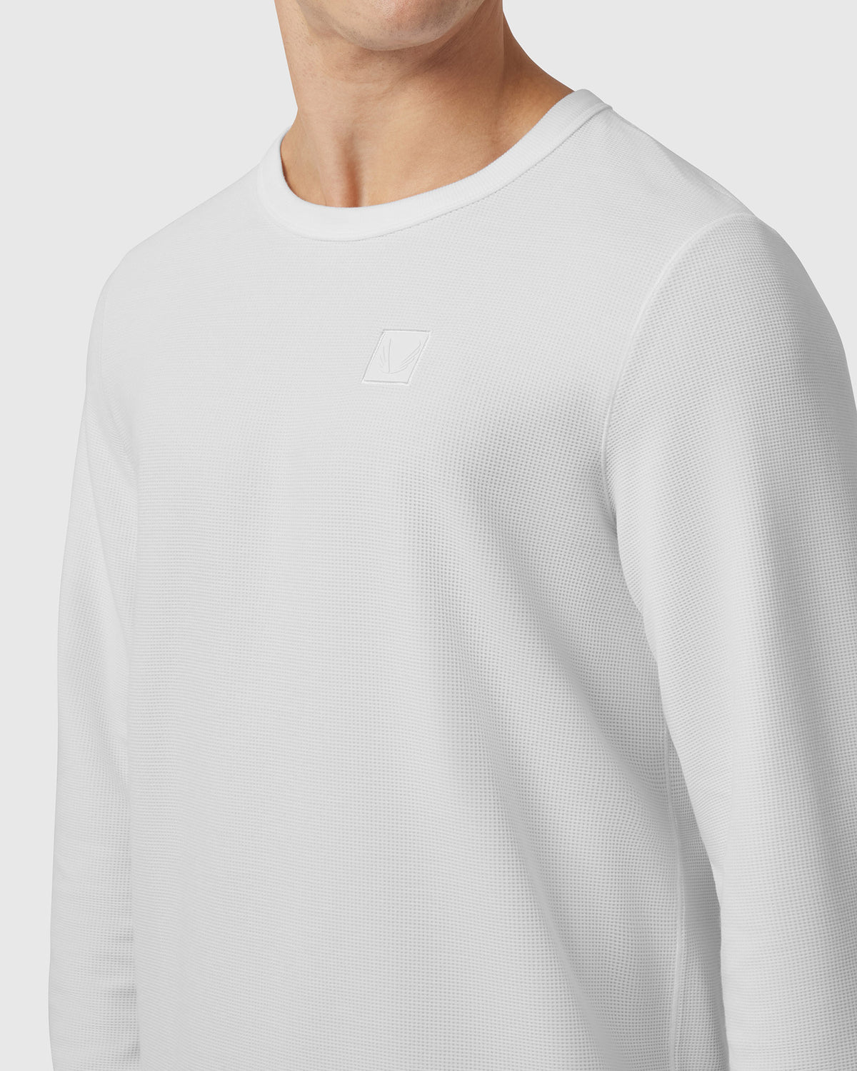 1112. Tech-Waffle™ Longsleeve - White