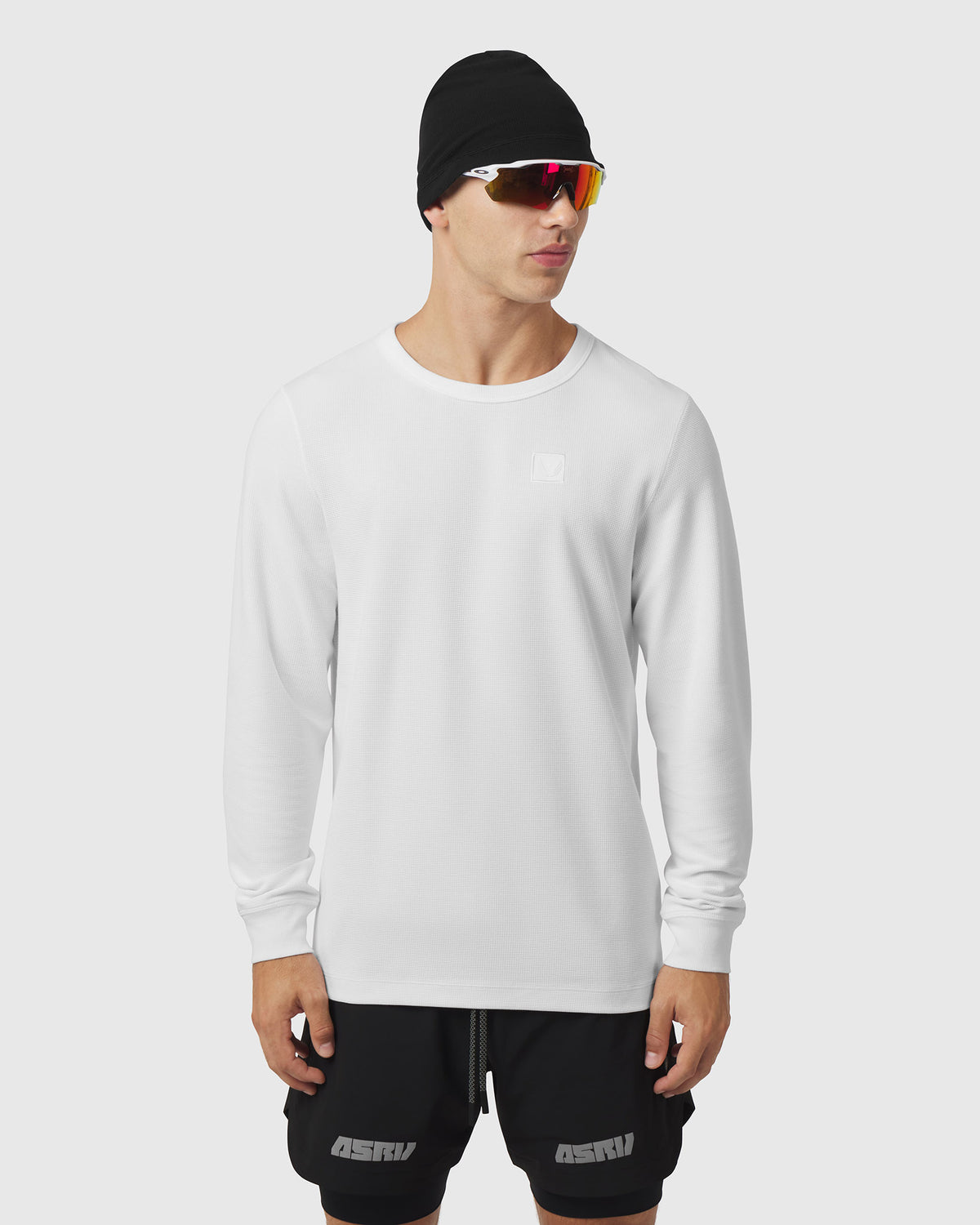 1112. Tech-Waffle™ Longsleeve - White
