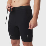1170. Lycra® Ribbed Run Half-Tight - Black
