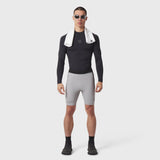 1170. Lycra® Ribbed Run Half-Tight - Slate Grey