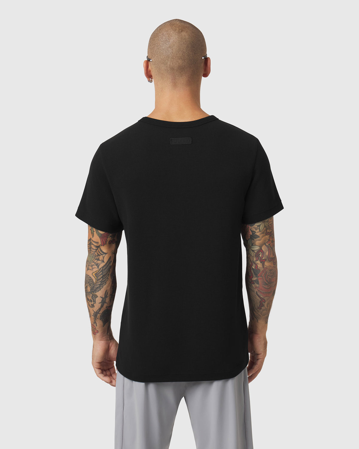 1202. Tech-Waffle™ Tee - Black