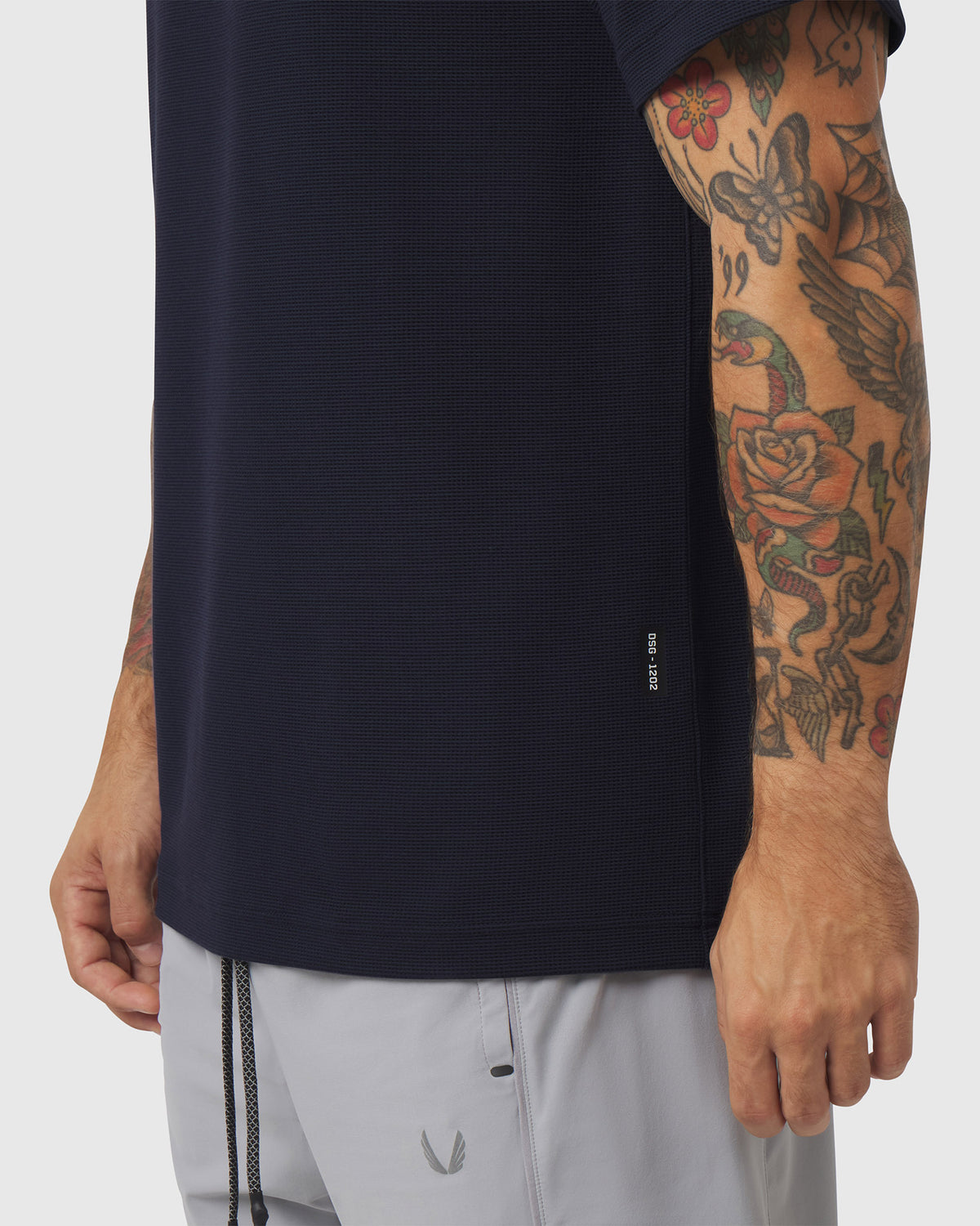 1202. Tech-Waffle™ Tee - Navy