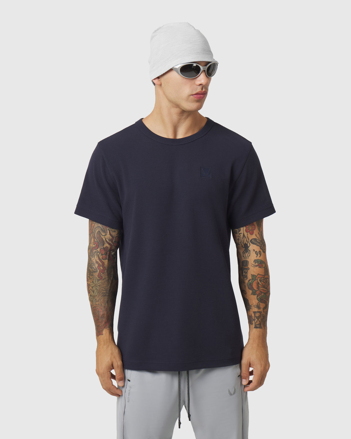 1202. Tech-Waffle™ Tee - Navy