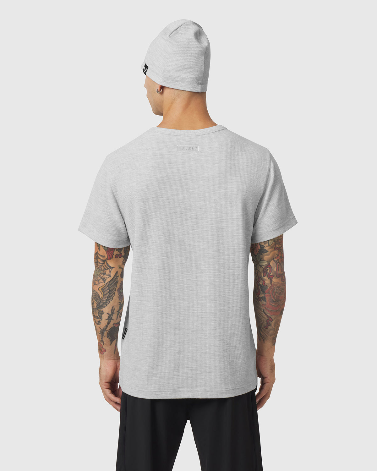 1202. Tech-Waffle™ Tee - Heather Grey