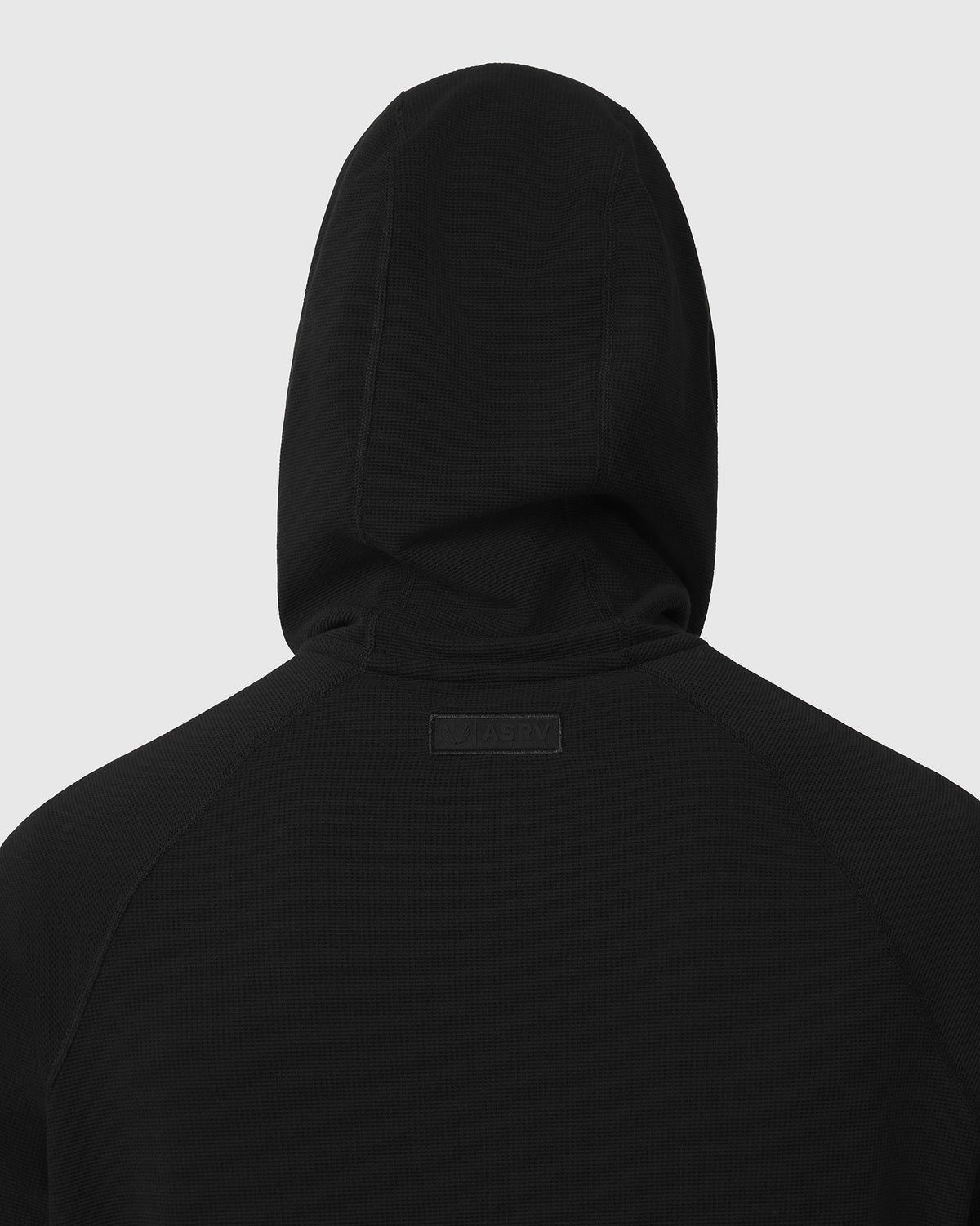 1205. Tech-Waffle™ Quarter Zip Hoodie - Black
