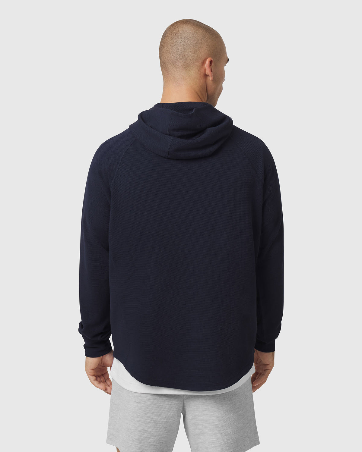 1205. Tech-Waffle™ Quarter Zip Hoodie - Navy