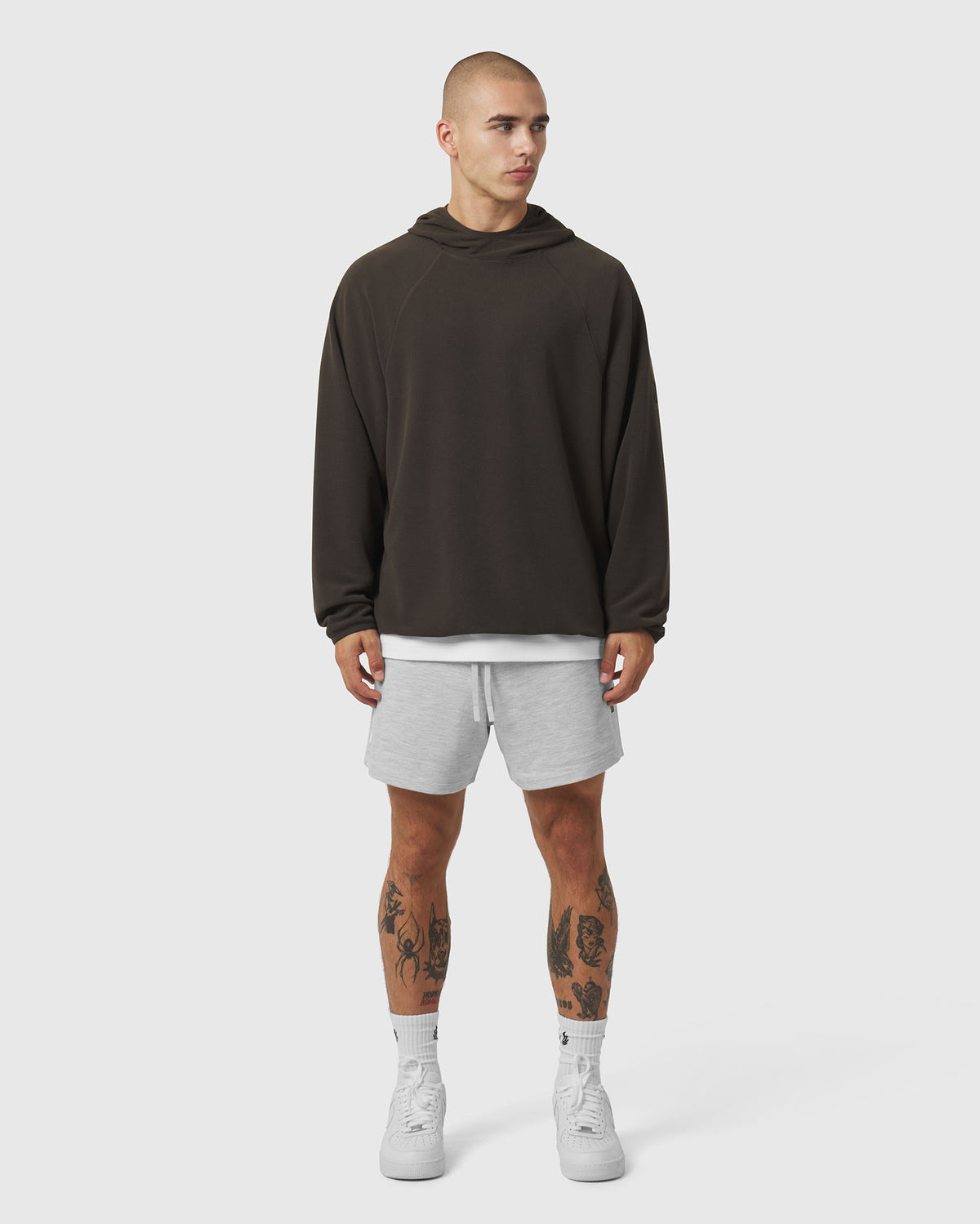 1206. Tech-Waffle™ Scuba Hoodie - Dark Earth