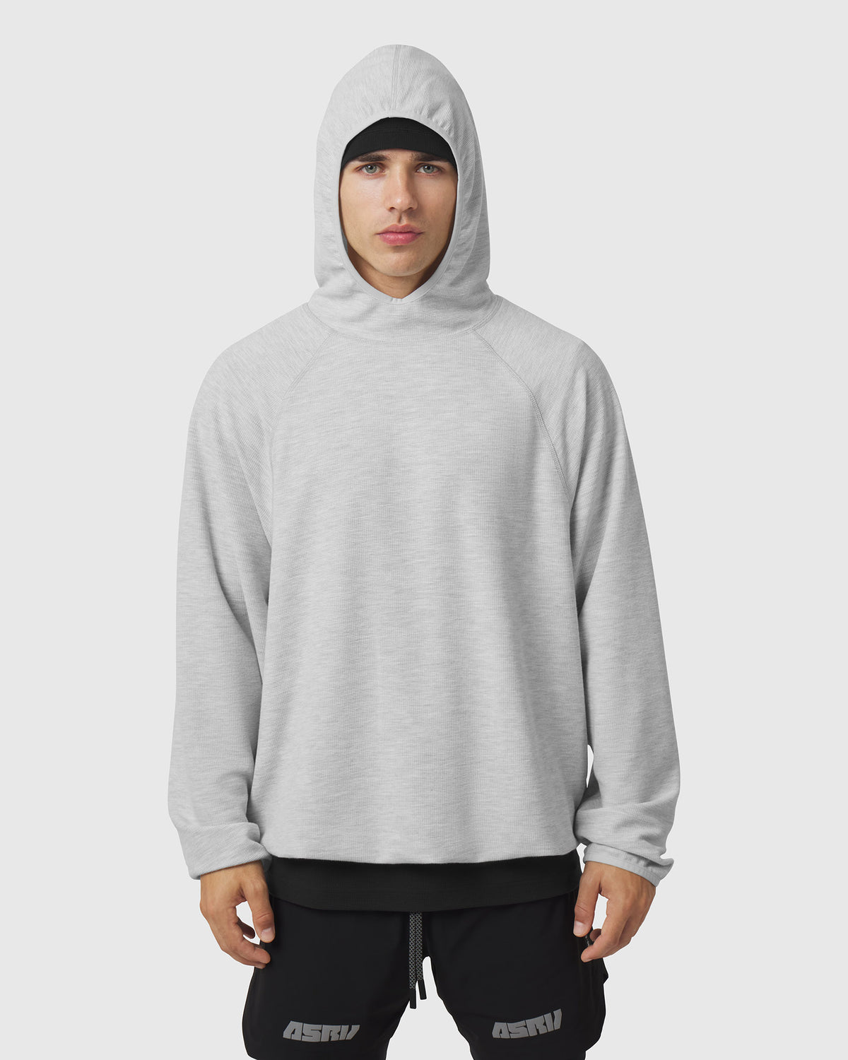 1206. Tech-Waffle™ Scuba Hoodie - Heather Grey