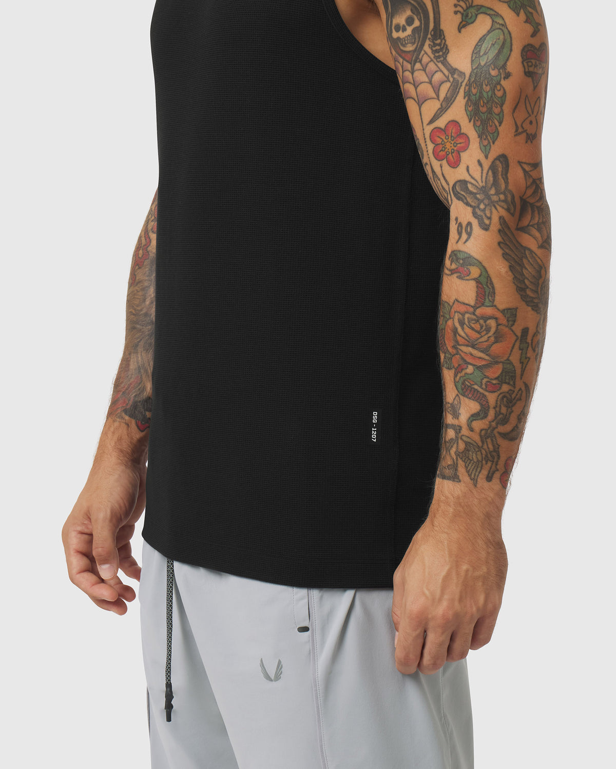 1207. Tech-Waffle™ Slim Tank - Black