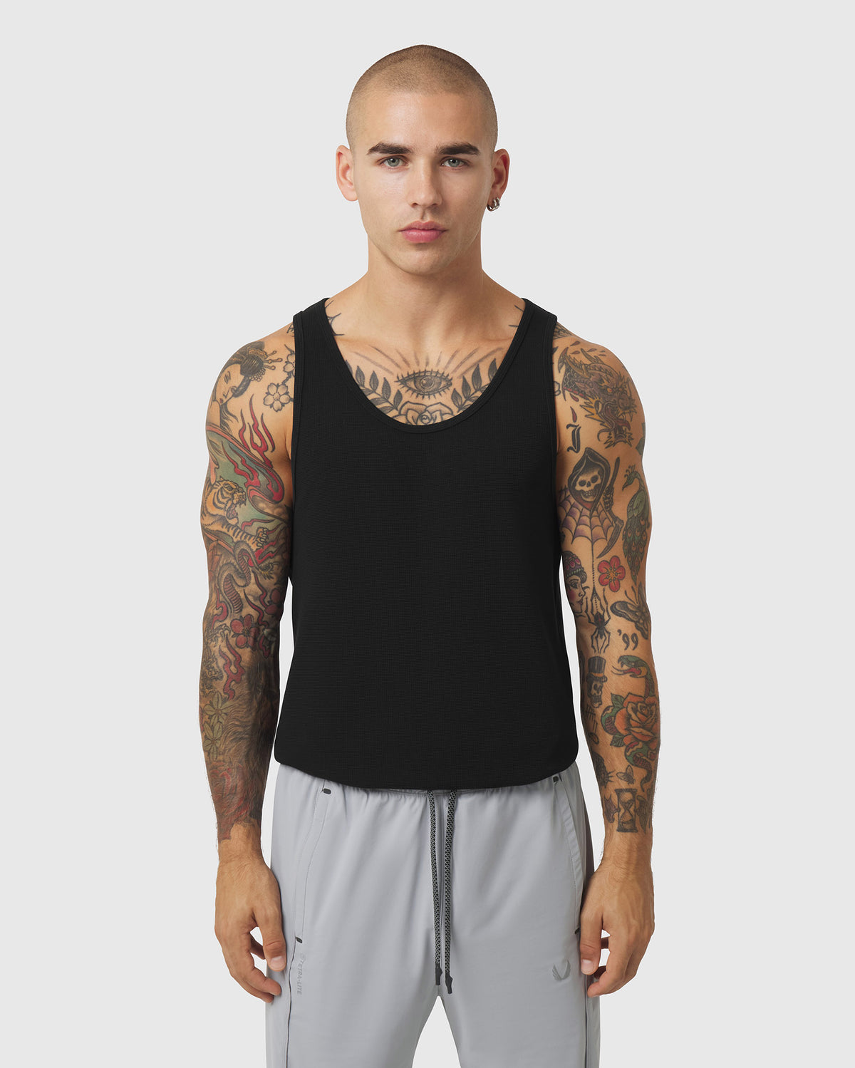 1207. Tech-Waffle™ Slim Tank - Black