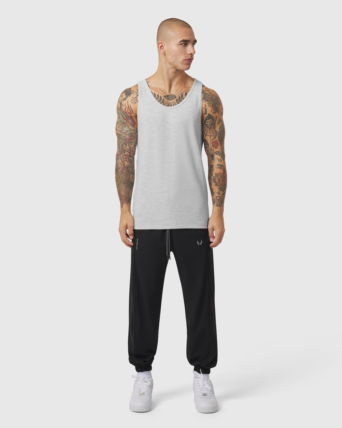 1207. Tech-Waffle™ Slim Tank - Heather Grey