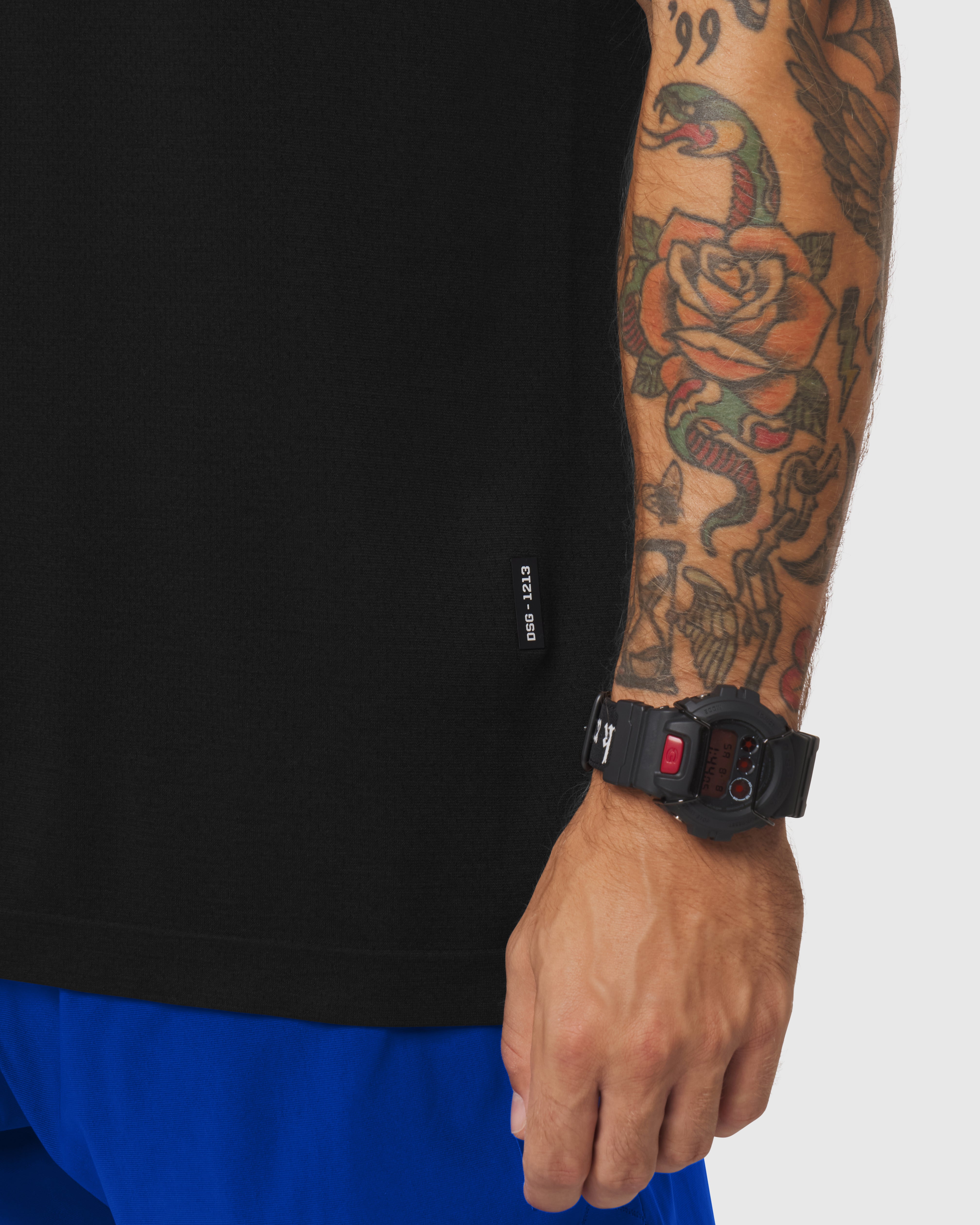1213. Seamless Training Tee - Black