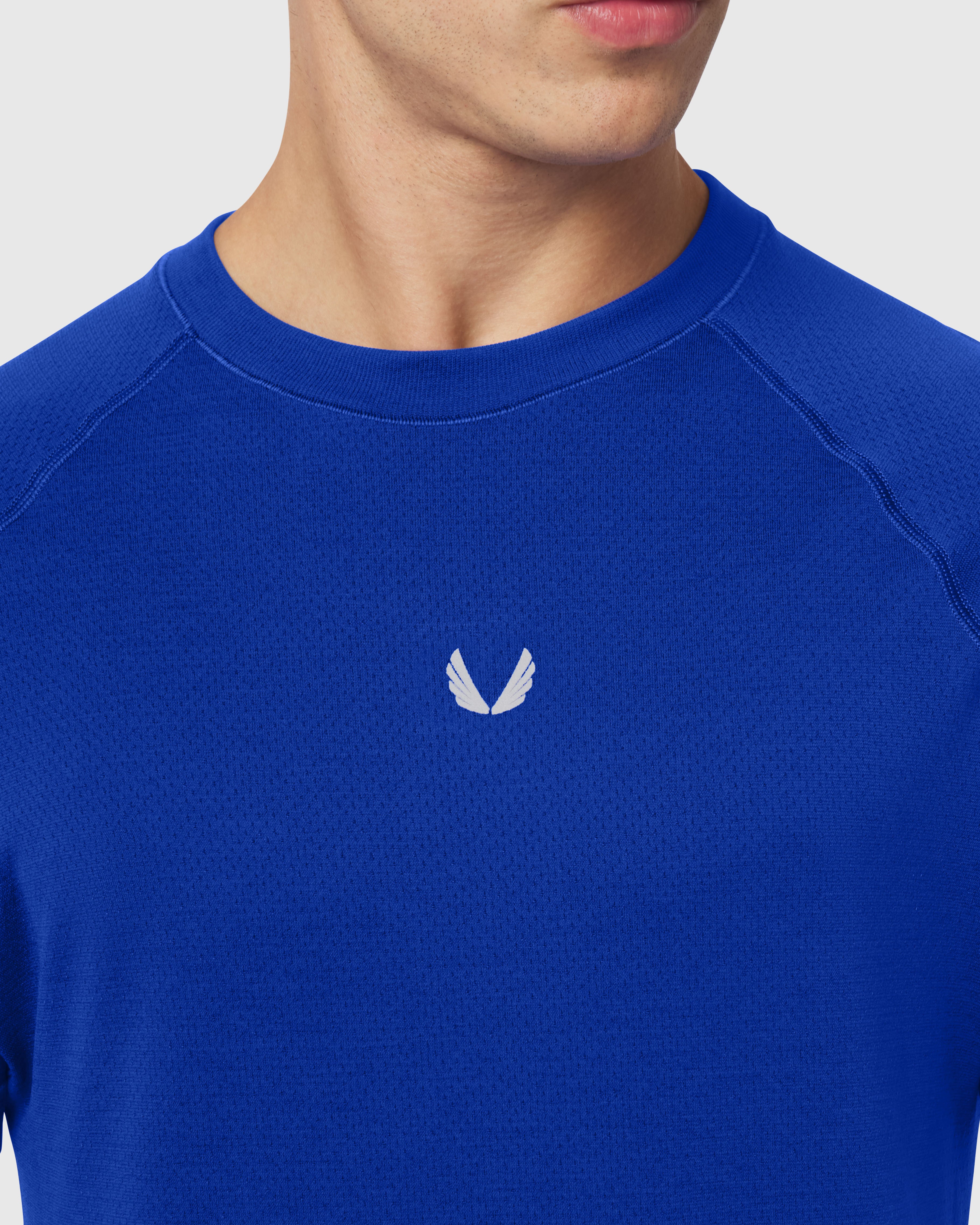 1213. Seamless Training Tee - Electric Blue