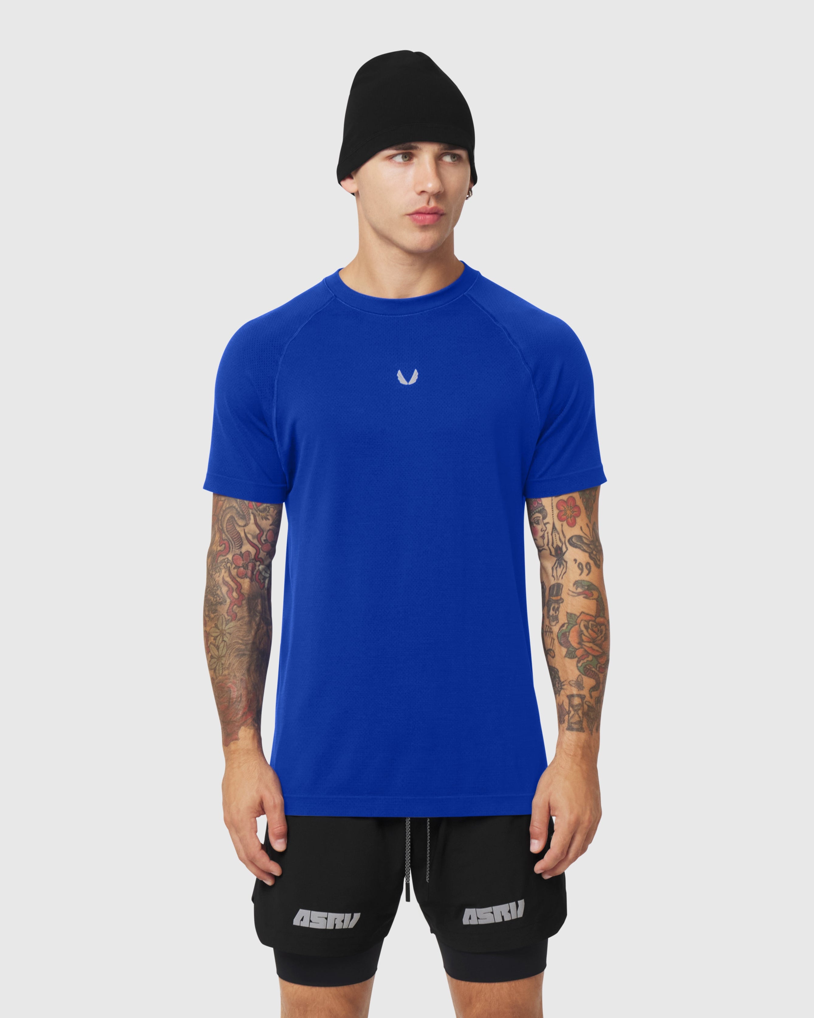 1213. Seamless Training Tee - Electric Blue