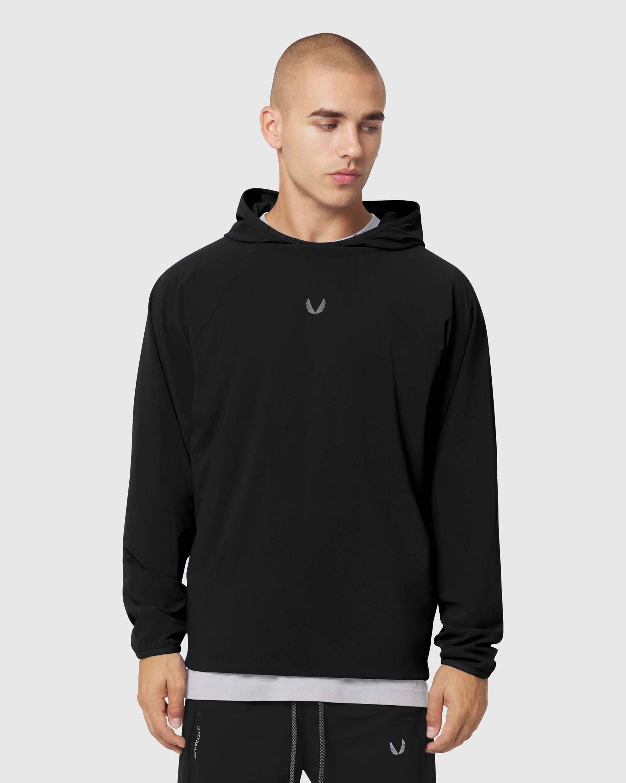 1216. Aerotex™ Reversible Hoodie - Black
