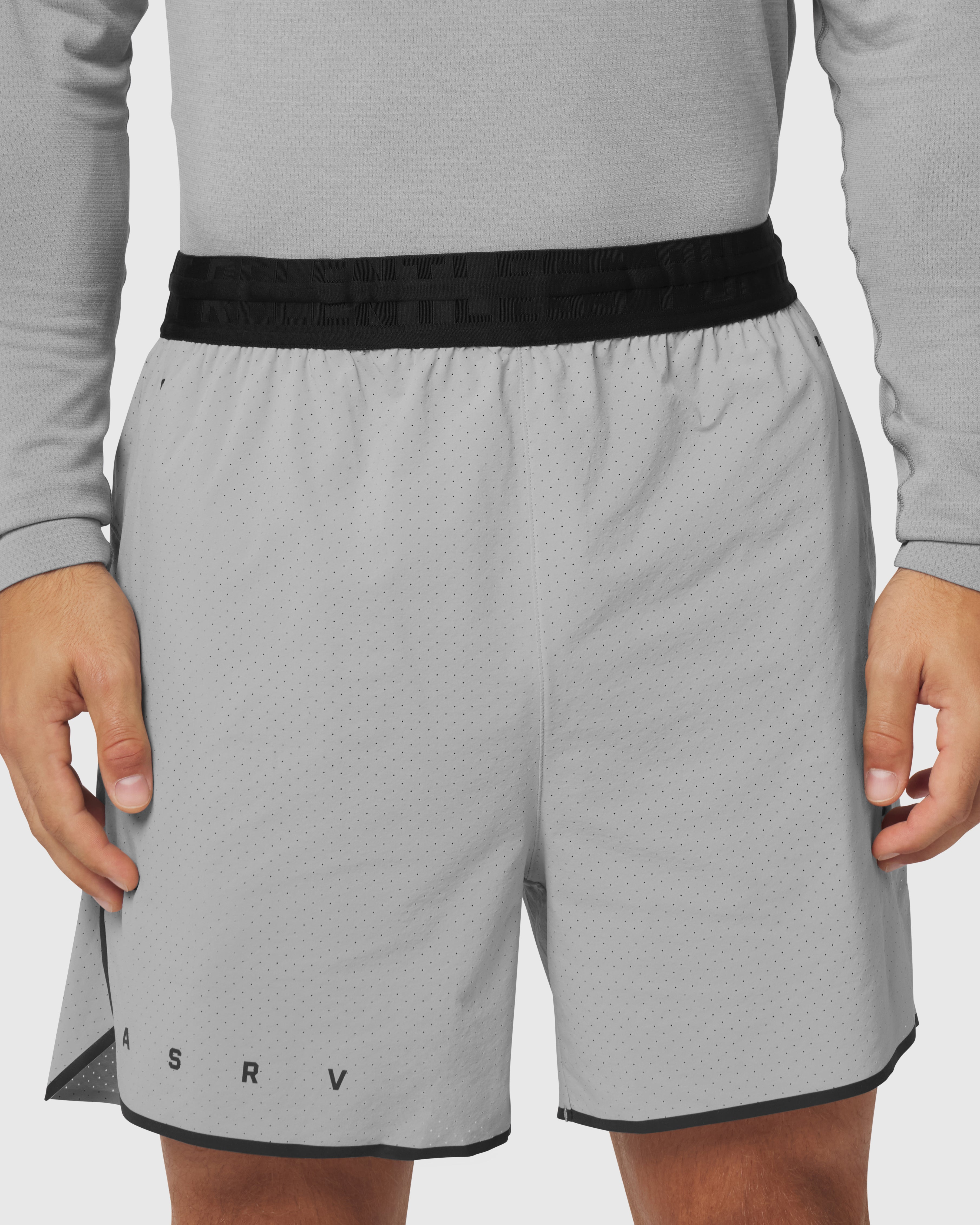 1219. Aerotex™ Perforated Linerless Short - Slate Grey