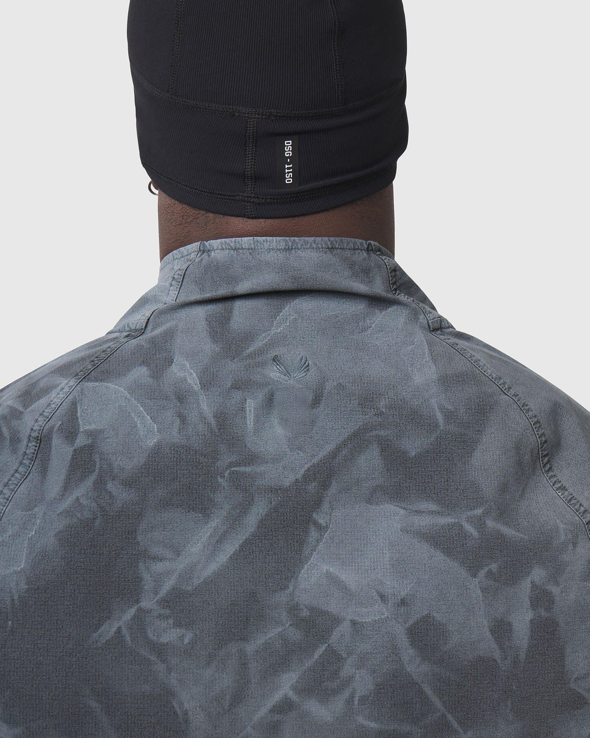 1243. Garment Dyed Ripstop Zip Jacket - Black