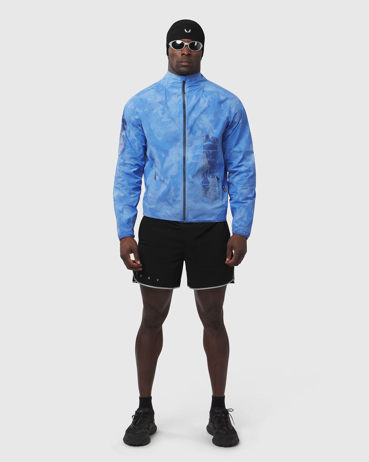 1243. Garment Dyed Ripstop Zip Jacket - Electric Blue