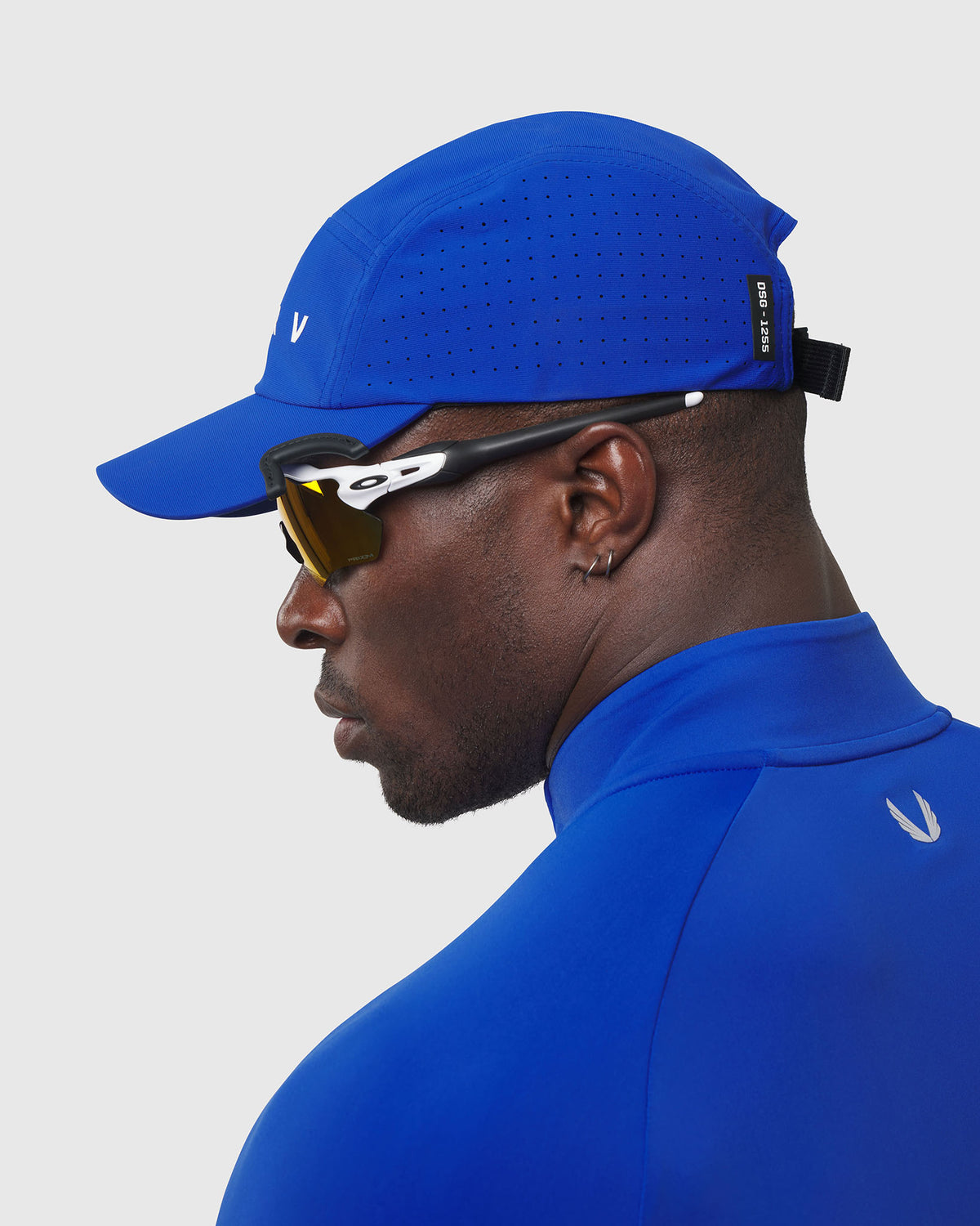 1255. Tetra-Lite® Notch® Hat - Electric Blue/White "ASRV"