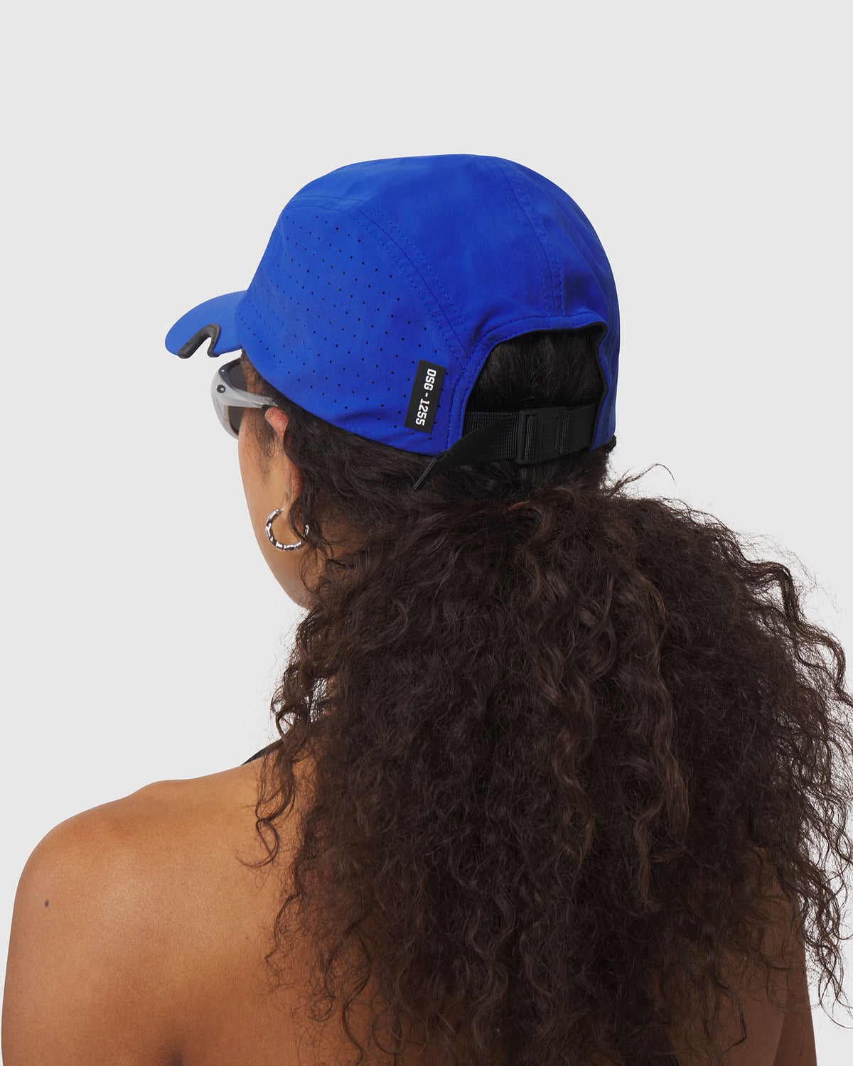 1255. Tetra-Lite® Notch® Hat - Electric Blue/White "ASRV"