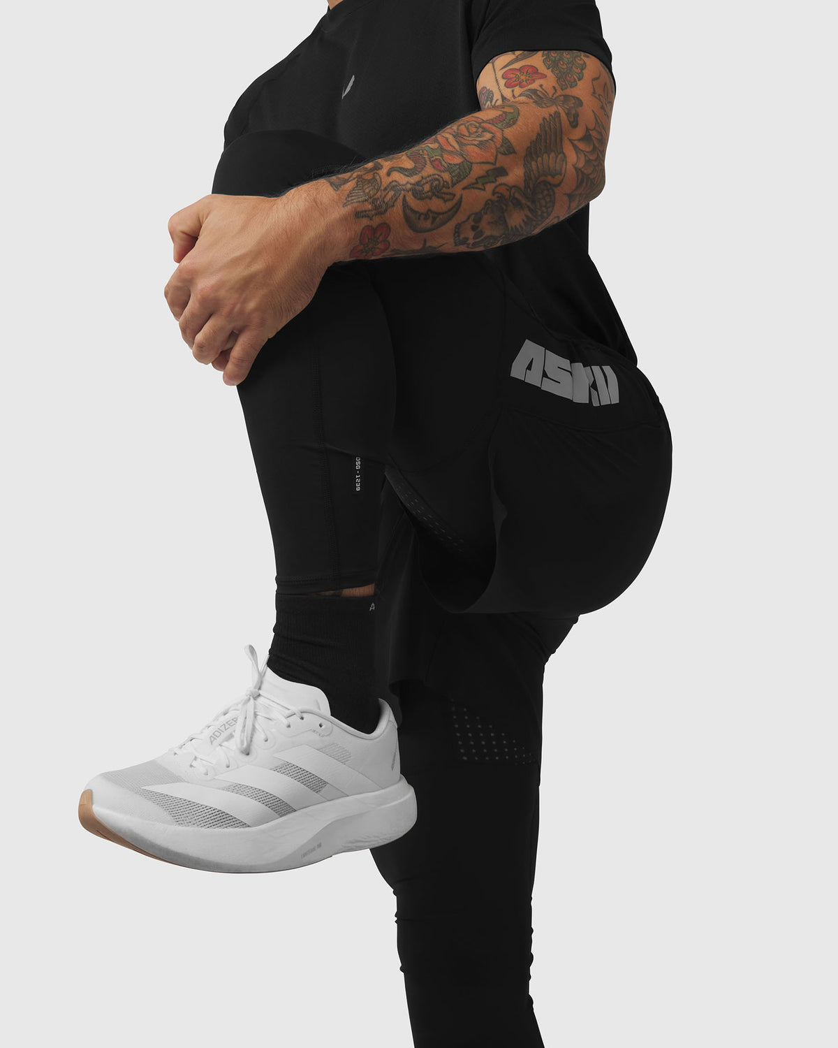 1239. Aerotex™ Hybrid Legging - Black/Black "Blade"