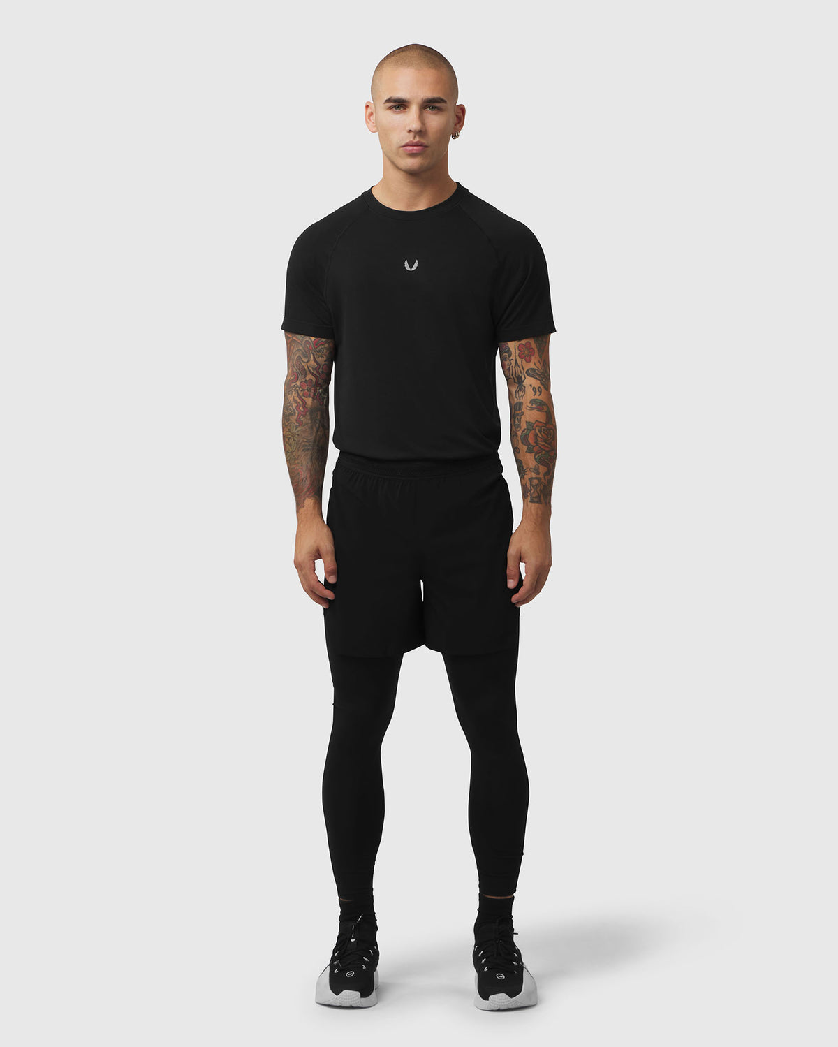 1239. Aerotex™ Hybrid Legging - Black/Black "Blade"