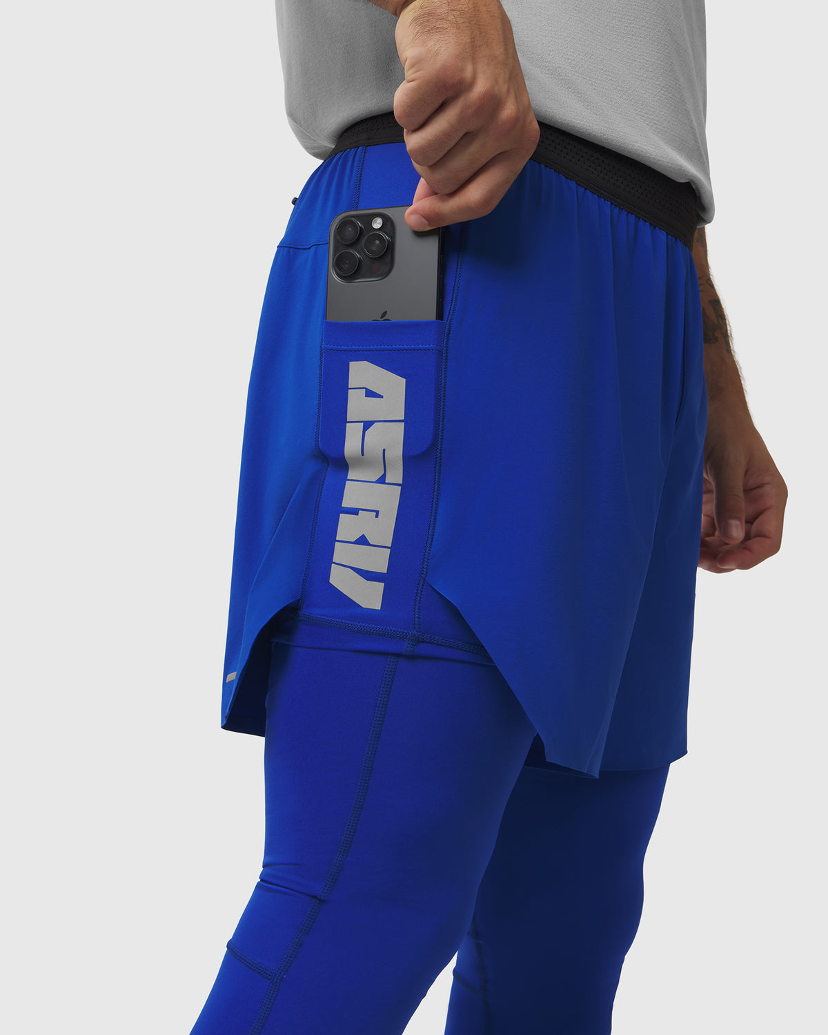 1239. Aerotex™ Hybrid Legging - Electric Blue/Electric Blue "Blade"