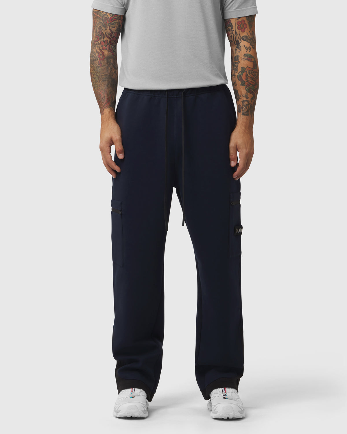 1253. DRI-CORE™ Straight Leg Cargo Sweats - Navy