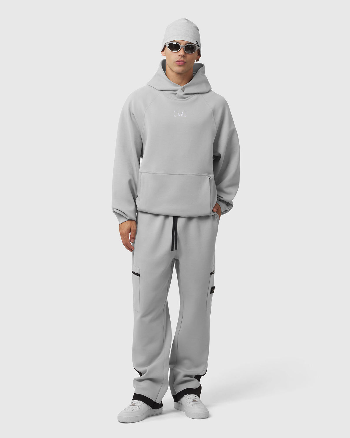 1253. DRI-CORE™ Straight Leg Cargo Sweats - Slate Grey