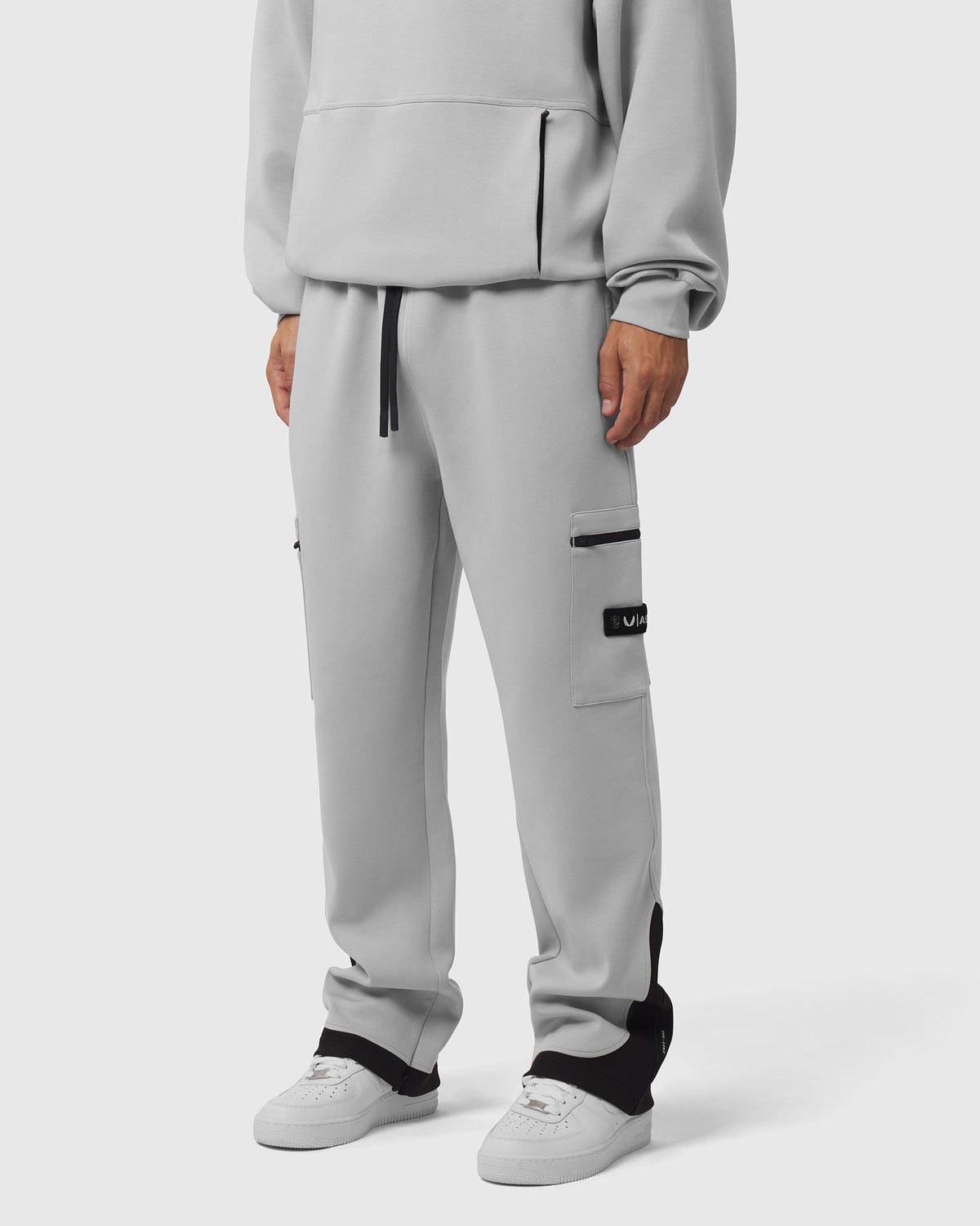 1253. DRI-CORE™ Straight Leg Cargo Sweats - Slate Grey