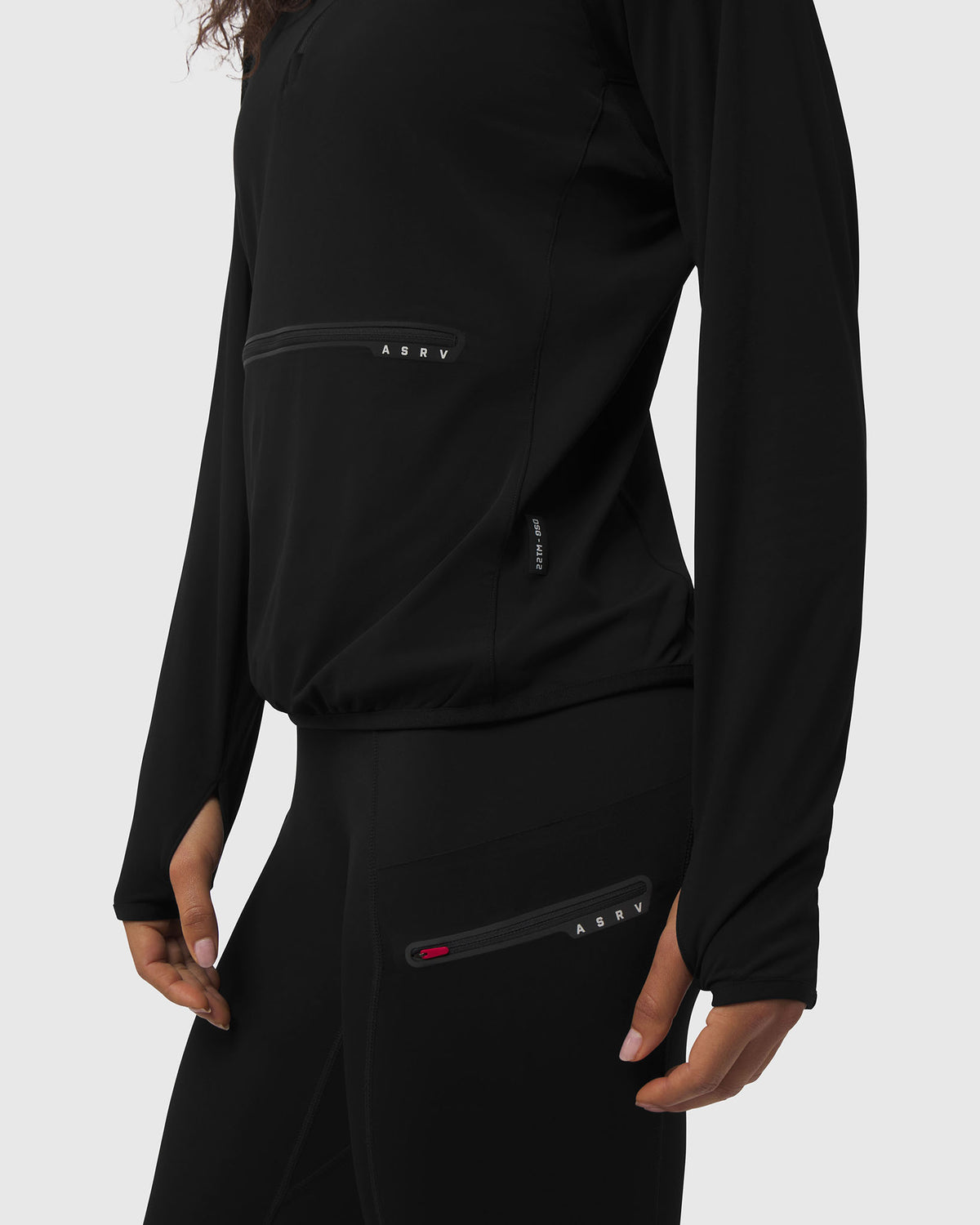W122. Thermal Training Hoodie - Black