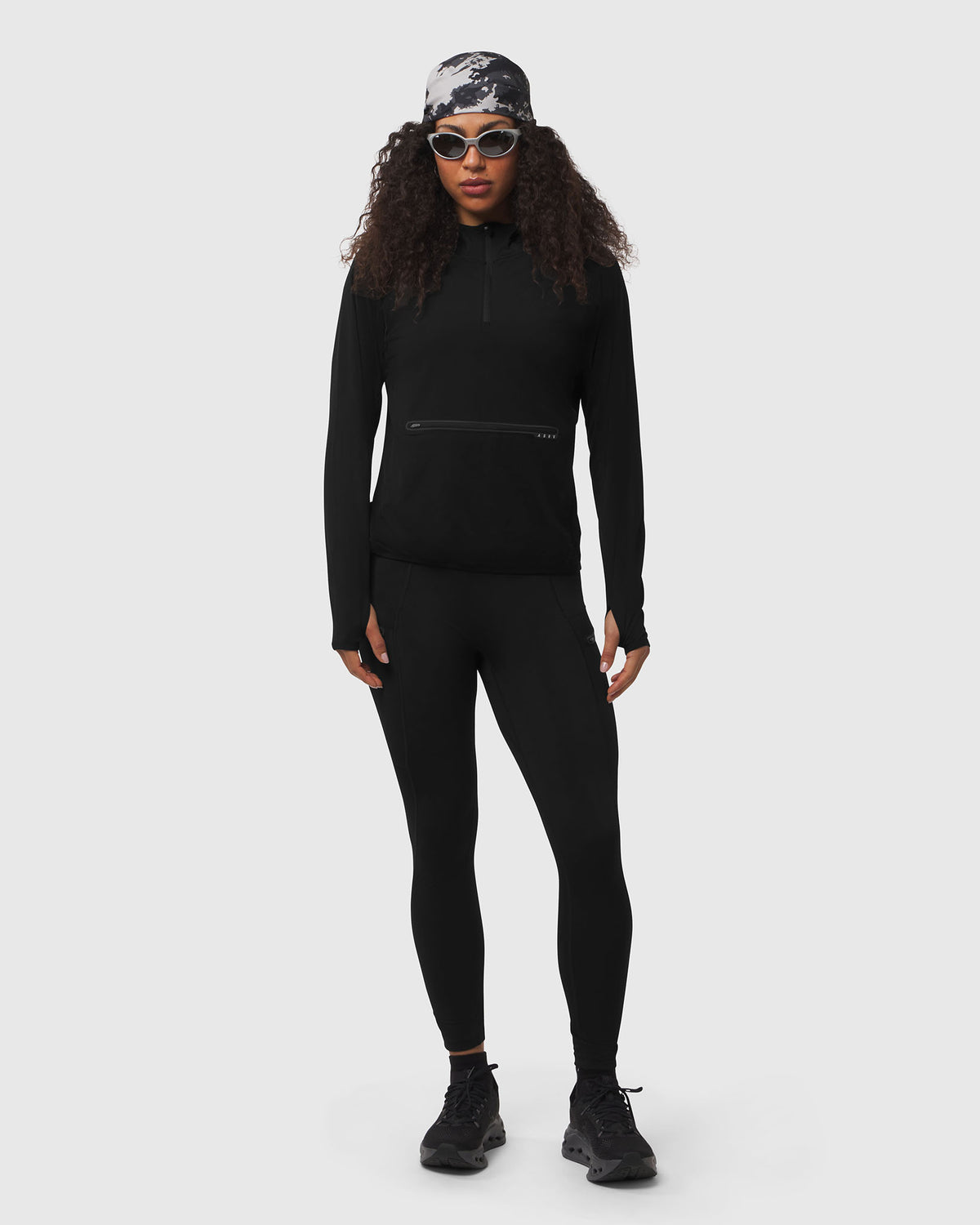 W122. Thermal Training Hoodie - Black