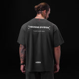 0797. Tech Essential™ Relaxed Tee - Space Grey "TD"