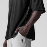 0841. 3D-Lite® 2.0 Lycra® 3/4-Sleeve Oversized Tee - Black "OTWR"