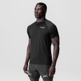 0839. 3D-Lite® 2.0 Lycra® Fitted Tee - Black "Brush Wings"