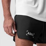 0993. AeroSilver® 5" Linerless Short - Black "Brackets"