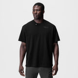 0797. Tech Essential™ Relaxed Tee - Black/Black "Brush Wings/ASRV"