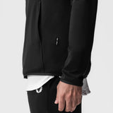 0943. Performance Fleece Zip Hoodie - Black