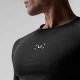 1027. WarpFlexx-Lite® Half-Sleeve Baselayer - Black