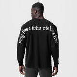 0851. Tech Essential™ Relaxed Long Sleeve - Black/White "OTWR"