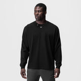 0851. Tech Essential™ Relaxed Long Sleeve - Black/White "OTWR"