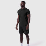 0660. AeroSilver® Established Tee - Black "Blade"