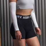 W027. Lycra® Ribbed Short - Black