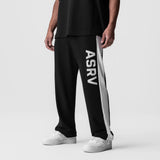 0957. Waffle Knit Relaxed Sweatpant - Black/White
