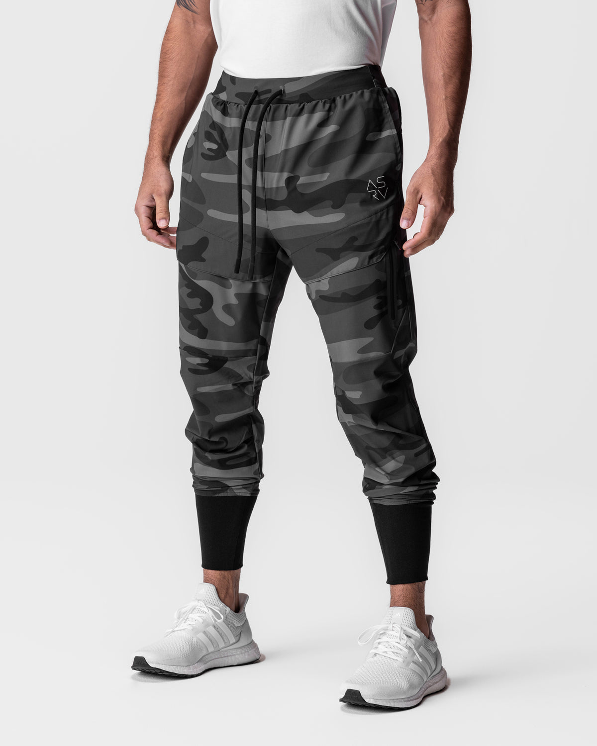 0690. Tetra-Lite® Tech High Rib Jogger - Black Camo "Cyber"