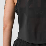 ASRV x Tonal Women's AeroSilver® Cropped Training Tank - Black
