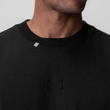 0797. Tech Essential™ Relaxed Tee - Black "Space Bracket"