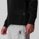 0851. Tech Essential™ Relaxed Long Sleeve - Black